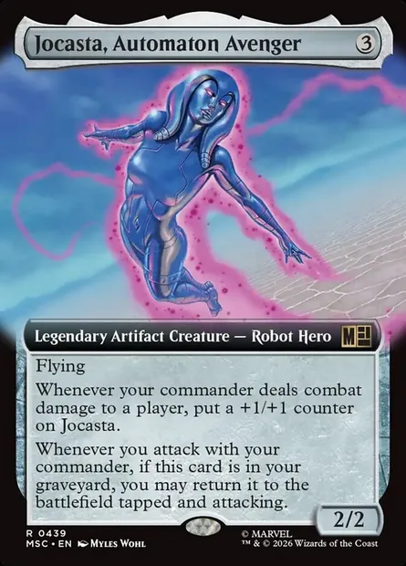 Jocasta, Automaton Avenger, Magic card MSC 439 — Marvel Super Heroes Commander set
