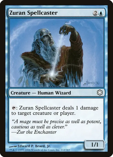 Zuran Spellcaster, Magic card CST 112 — Coldsnap Theme Decks set