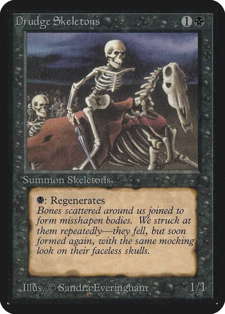 Drudge Skeletons, Magic card LEA 106 — Limited Edition Alpha set