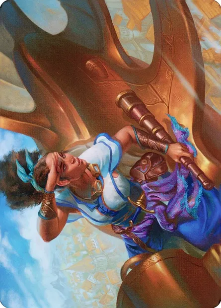 Talas Lookout // Talas Lookout, Magic card ADMU 17 — Dominaria United Art Series set