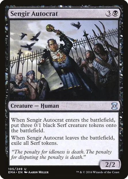 Sengir Autocrat, Magic card EMA 105 — Eternal Masters set