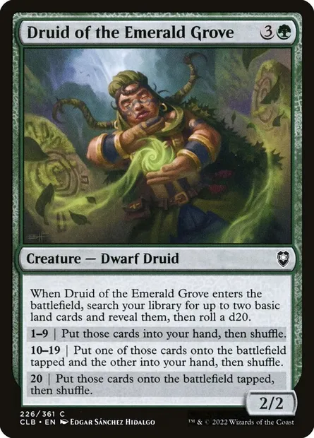 Druid of the Emerald Grove, Magic card CLB 226 — Commander Legends: Battle for Baldur's Gate set