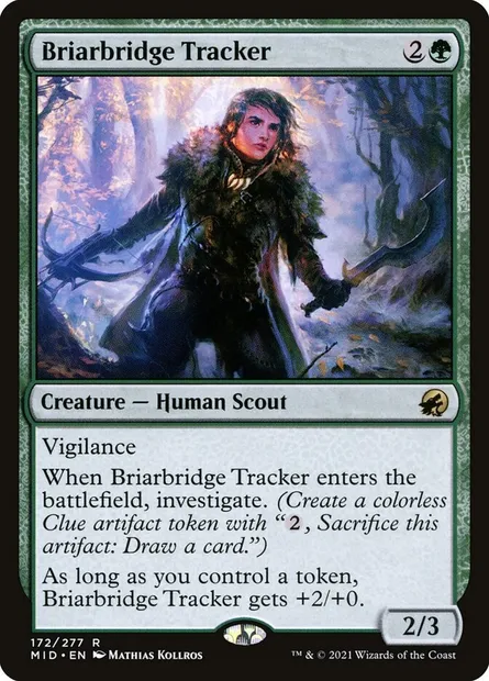 Briarbridge Tracker, Magic card MID 172 — Innistrad: Midnight Hunt set