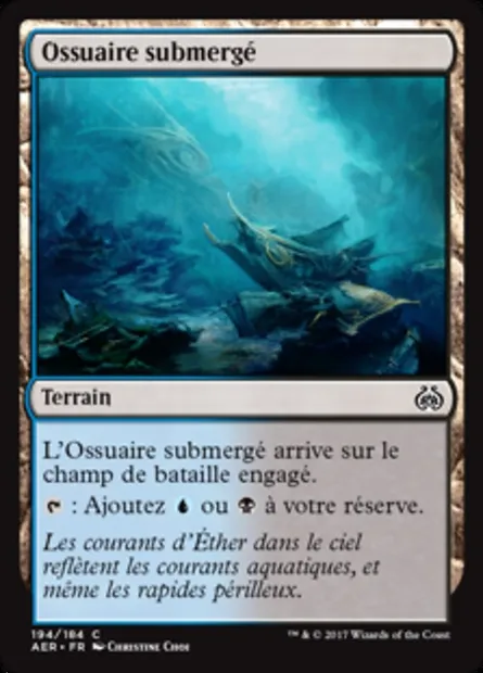 Ossuaire submergé, carte Magic AER 194 — extension La révolte éthérique