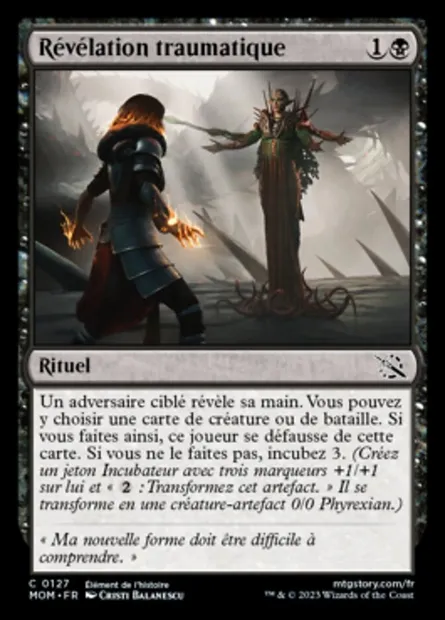 Révélation traumatique, carte Magic MOM 127 — extension L'invasion des machines