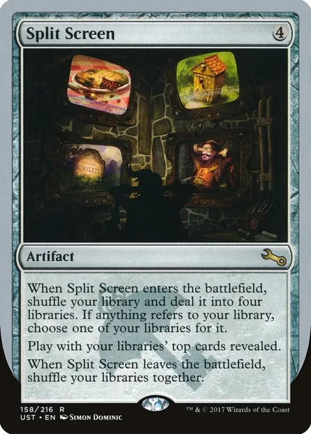 Split Screen, carte Magic UST 158 — extension Unstable