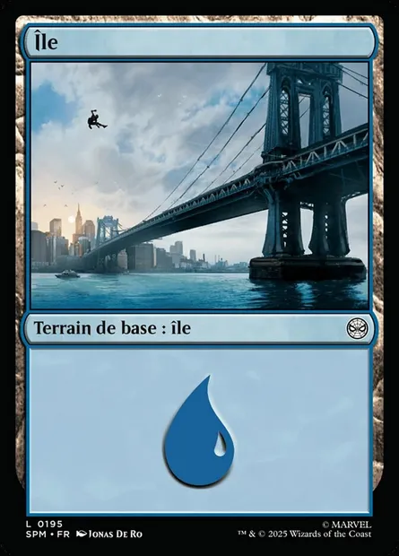 Île, carte Magic SPM 195 — extension Marvel's Spider-Man