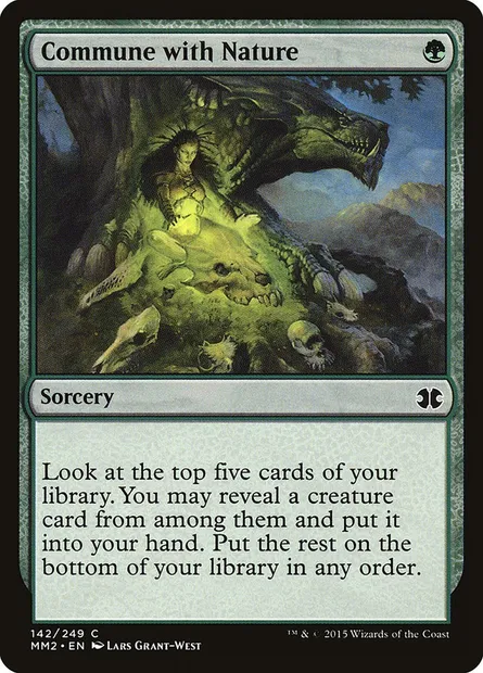 Commune with Nature, Magic card MM2 142 — Modern Masters 2015 set