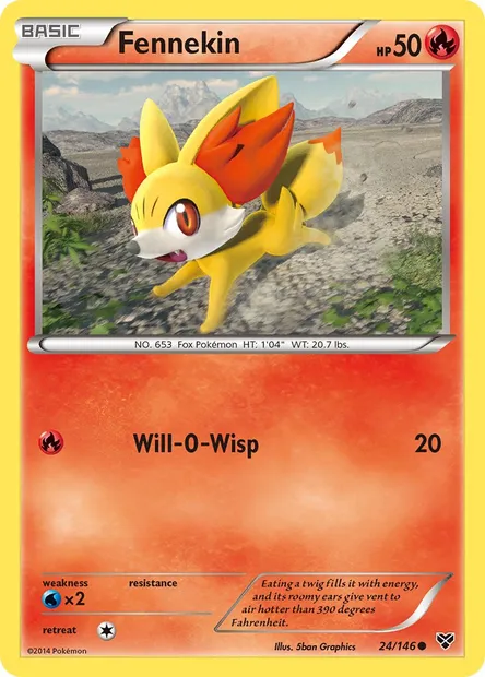 Fennekin, Pokémon card XY 24 — XY set