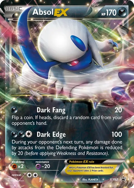 Absol EX, Pokémon card XY 62 — XY Black Star Promos set