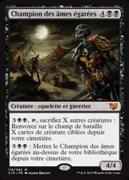 Champion des âmes égarées, carte Magic C15 119 — extension Commander 2015