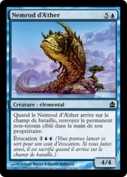 Nemrod d'Aether, carte Magic CMD 39 — extension Commander 2011