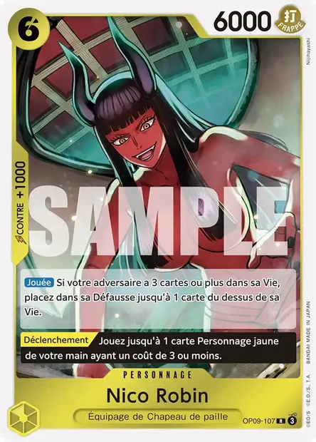Nico Robin, carte One Piece OP09-107 — extension LES NOUVEAUX EMPEREURS
