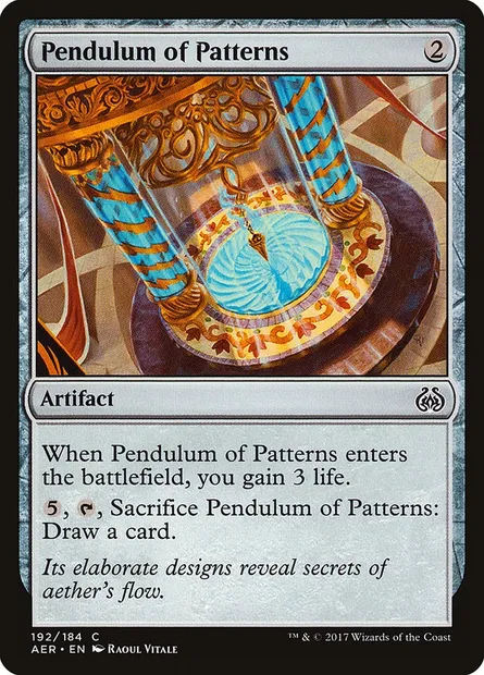 Pendulum of Patterns, Magic card AER 192 — Aether Revolt set