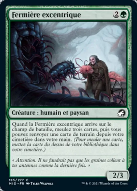 Fermière excentrique, carte Magic MID 185 — extension Innistrad : chasse de minuit