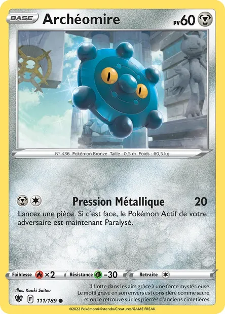 Archéomire, carte Pokémon ASR 111 — extension Astres Radieux