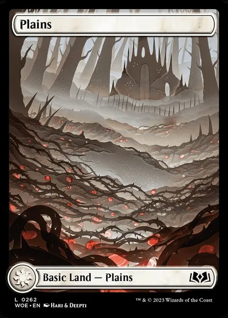 Plains, Magic card WOE 262 — Wilds of Eldraine set