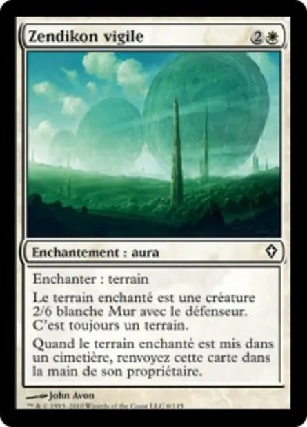 Zendikon vigile, carte Magic WWK 6 — extension Worldwake