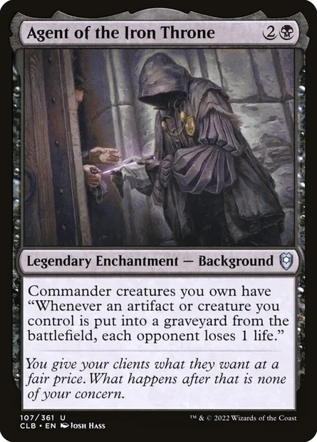 Agent of the Iron Throne, Magic card CLB 107 — Commander Legends: Battle for Baldur's Gate set