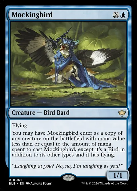 Mockingbird, Magic card BLB 61 — Bloomburrow set