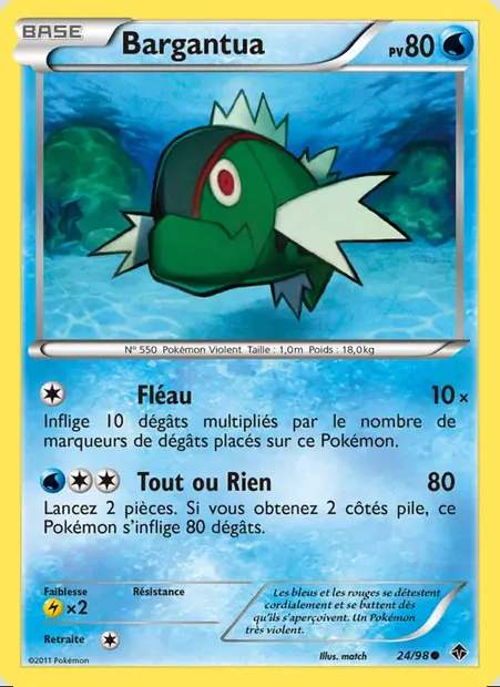 Bargantua, carte Pokémon EPO 24 — extension Pouvoirs Émergents