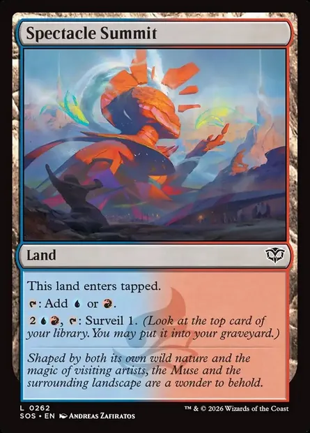 Spectacle Summit, Magic card SOS 262 — Secrets of Strixhaven set