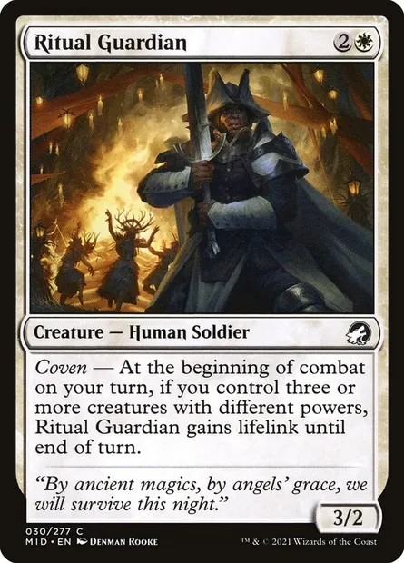 Ritual Guardian, Magic card MID 30 — Innistrad: Midnight Hunt set