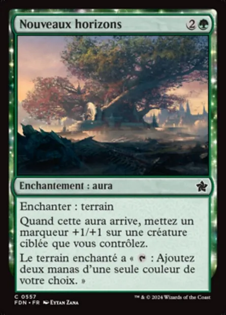 Nouveaux horizons, carte Magic FDN 557 — extension Foundations