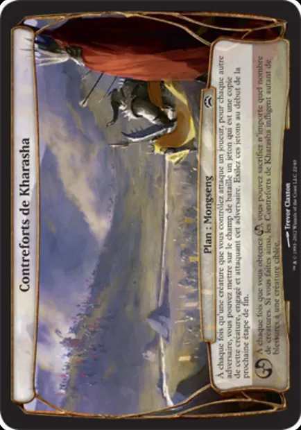 Contreforts de Kharasha, carte Magic OPC2 22 — extension Planechase 2012 Planes