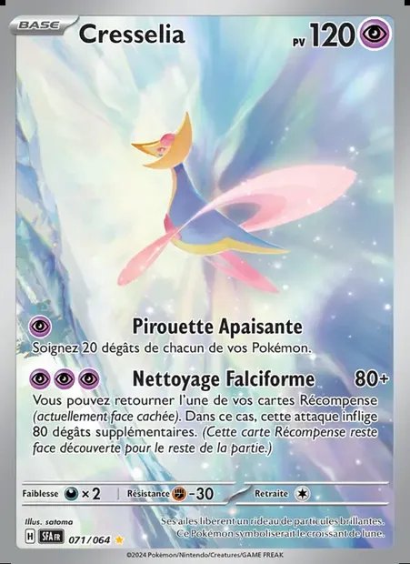 Cresselia, carte Pokémon SFA 071 — extension Fable Nébuleuse