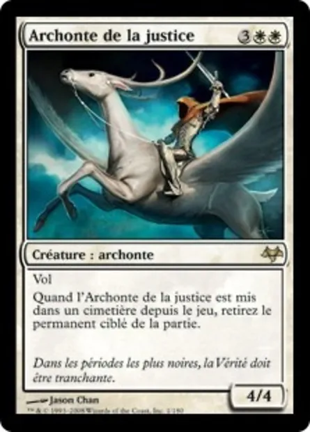 Archonte de la justice, carte Magic EVE 1 — extension Coucheciel