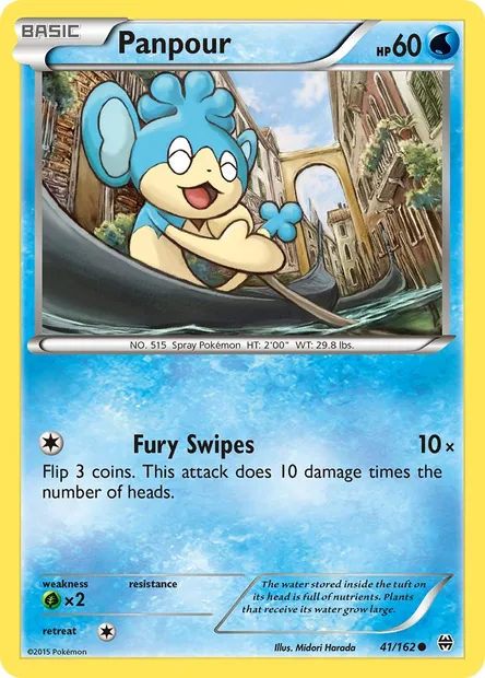 Panpour, Pokémon card BKT 41 — BREAKthrough set