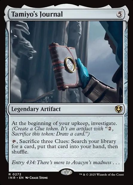 Tamiyo's Journal, Magic card INR 272 — Innistrad Remastered set
