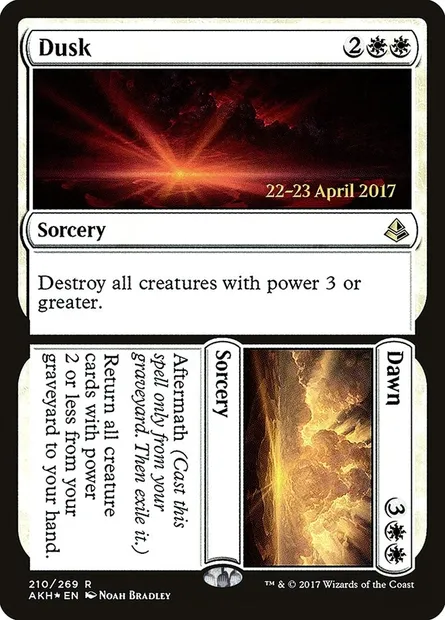 Dusk // Dawn, Magic card PAKH 210s — Amonkhet Promos set