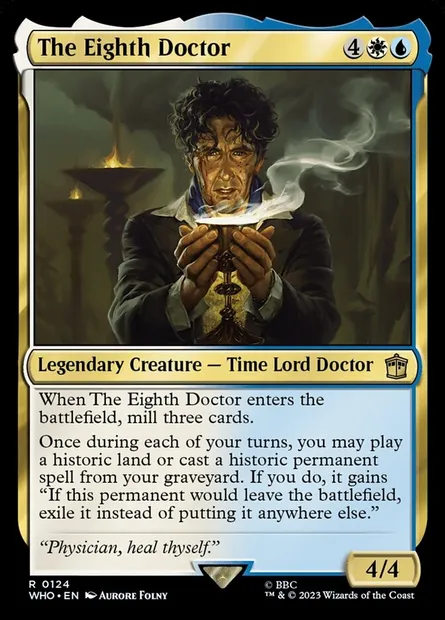 The Eighth Doctor, Magic card WHO 124 — Doctor Who set