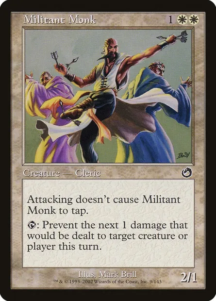 Militant Monk, Magic card TOR 9 — Torment set