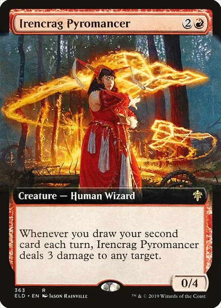 Pyromancienne de Culmefer, carte Magic ELD 363 — extension Throne of Eldraine