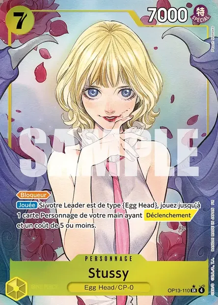 Stussy, carte One Piece OP13-110 — extension SUCCESSEURS