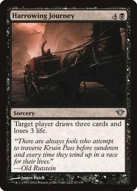 Harrowing Journey, Magic card DKA 67 — Dark Ascension set