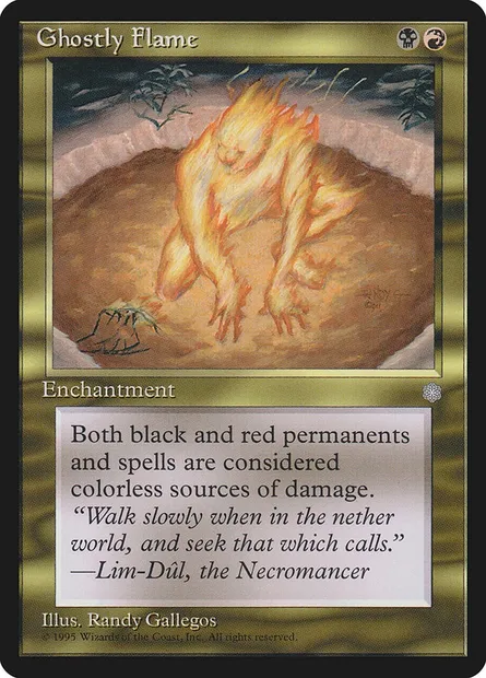Ghostly Flame, Magic card ICE 292 — Ice Age set