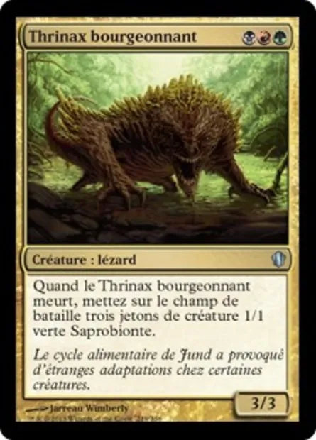 Thrinax bourgeonnant, carte Magic C13 219 — extension Commander 2013