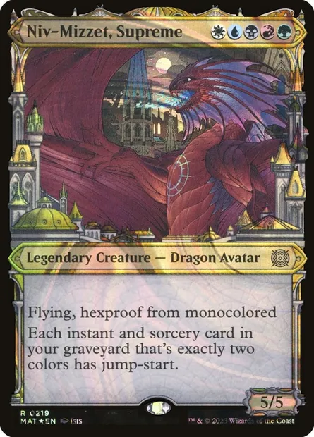 Niv-Mizzet, Supreme, Magic card MAT 219 — March of the Machine: The Aftermath set