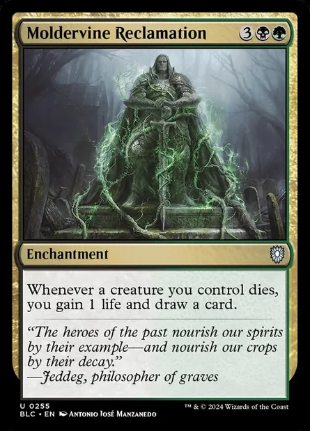 Moldervine Reclamation, Magic card BLC 255 — Bloomburrow Commander set