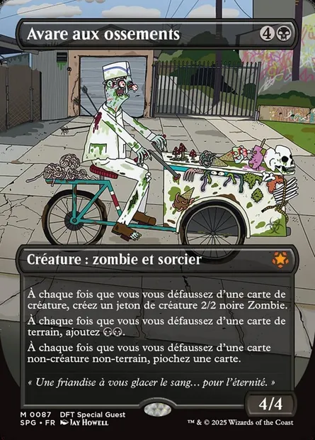 Avare aux ossements, carte Magic SPG 87 — extension Special Guests