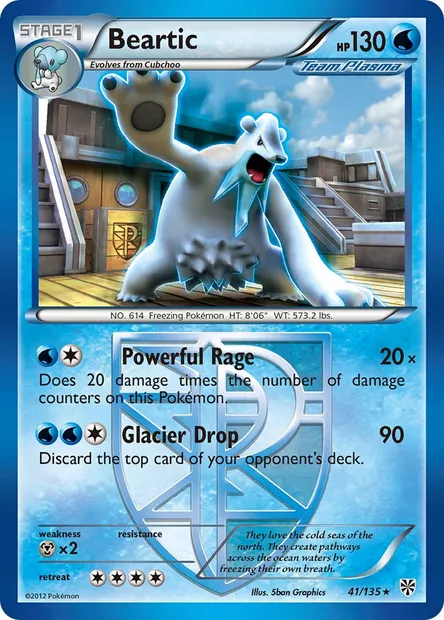 Beartic, Pokémon card PLS 41 — Plasma Storm set