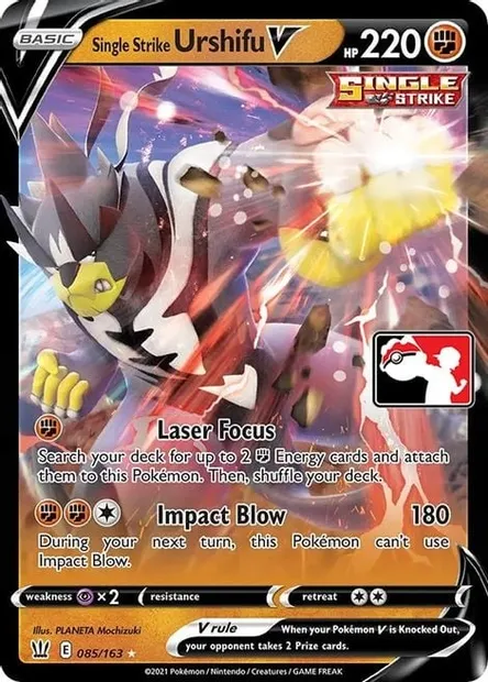 Single Strike Urshifu V, Pokémon card PPS 085 — Play! Pokémon Prize Pack Series set