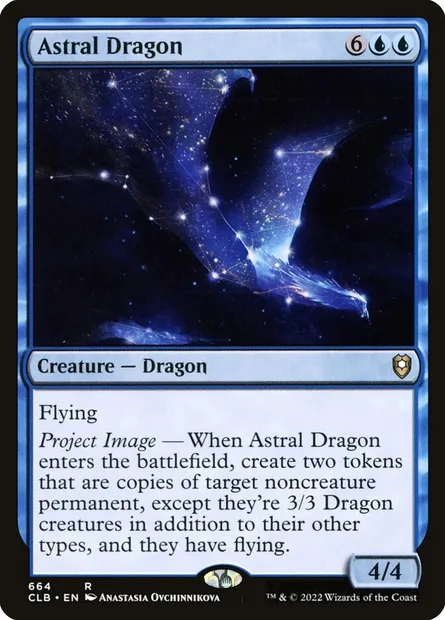 Astral Dragon, Magic card CLB 664 — Commander Legends: Battle for Baldur's Gate set