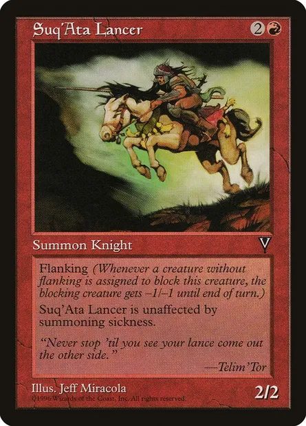 Lancier souk'ata, carte Magic VIS 96 — extension Visions
