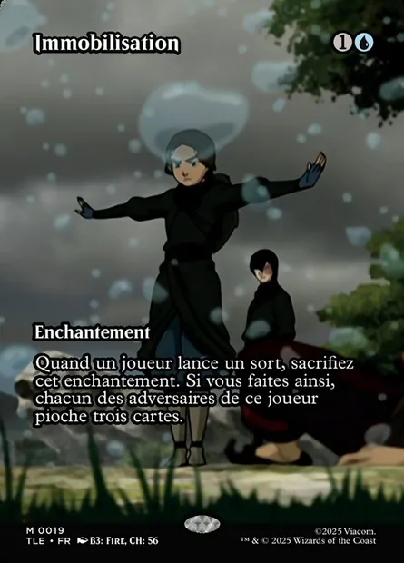 Immobilisation, carte Magic TLE 19 — extension Avatar: The Last Airbender Eternal