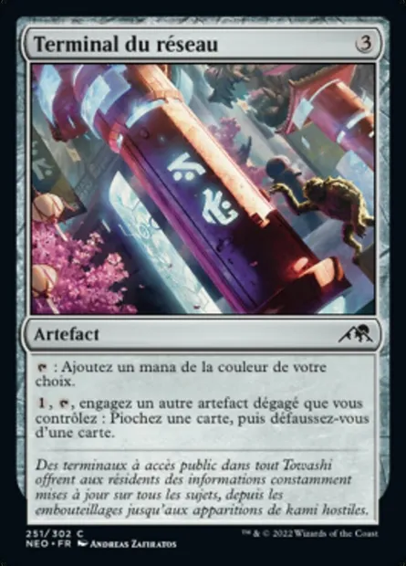 Terminal du réseau, carte Magic NEO 251 — extension Kamigawa: La Dynastie Néon